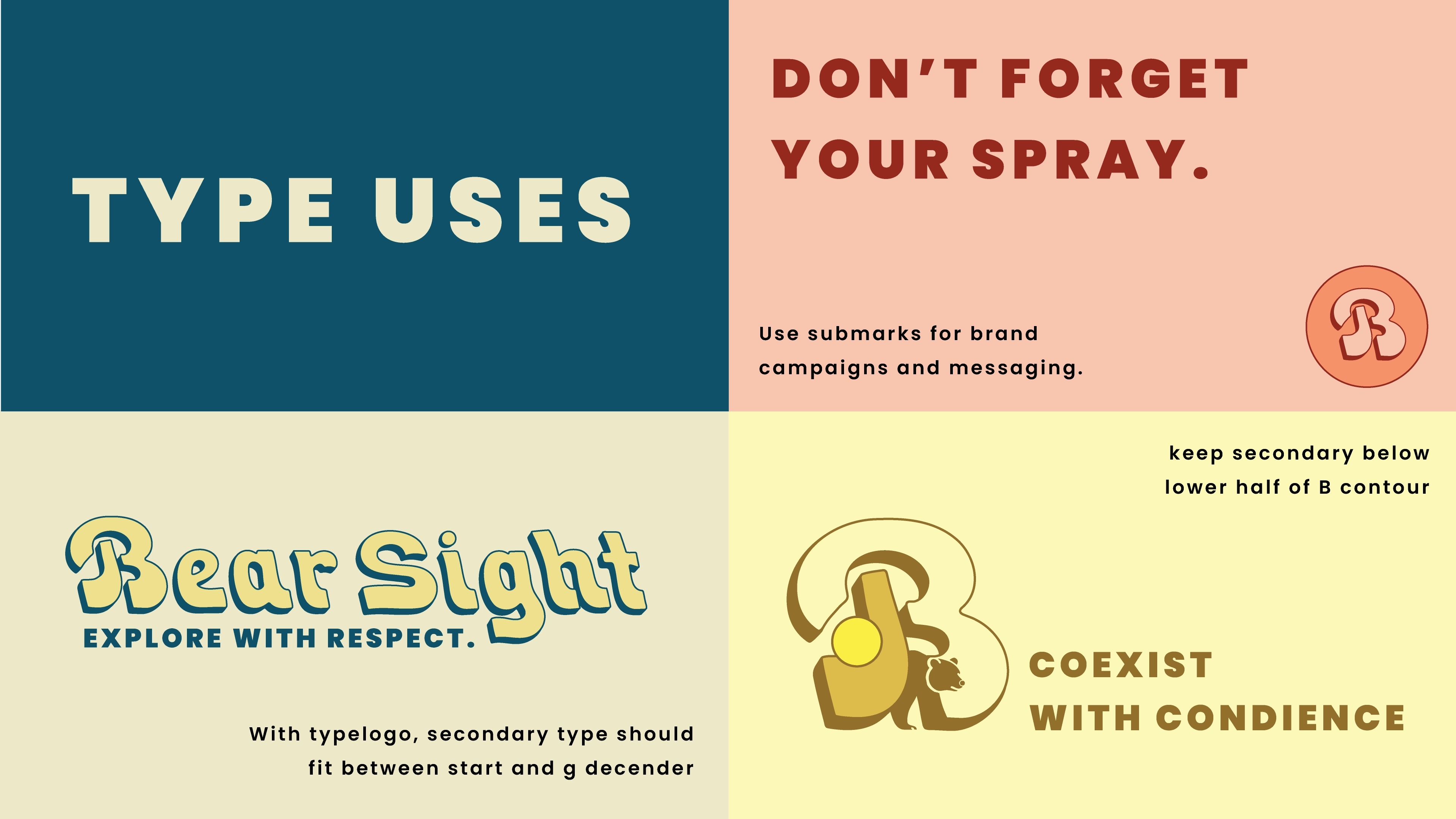 Bear Sight typography usage guidelines