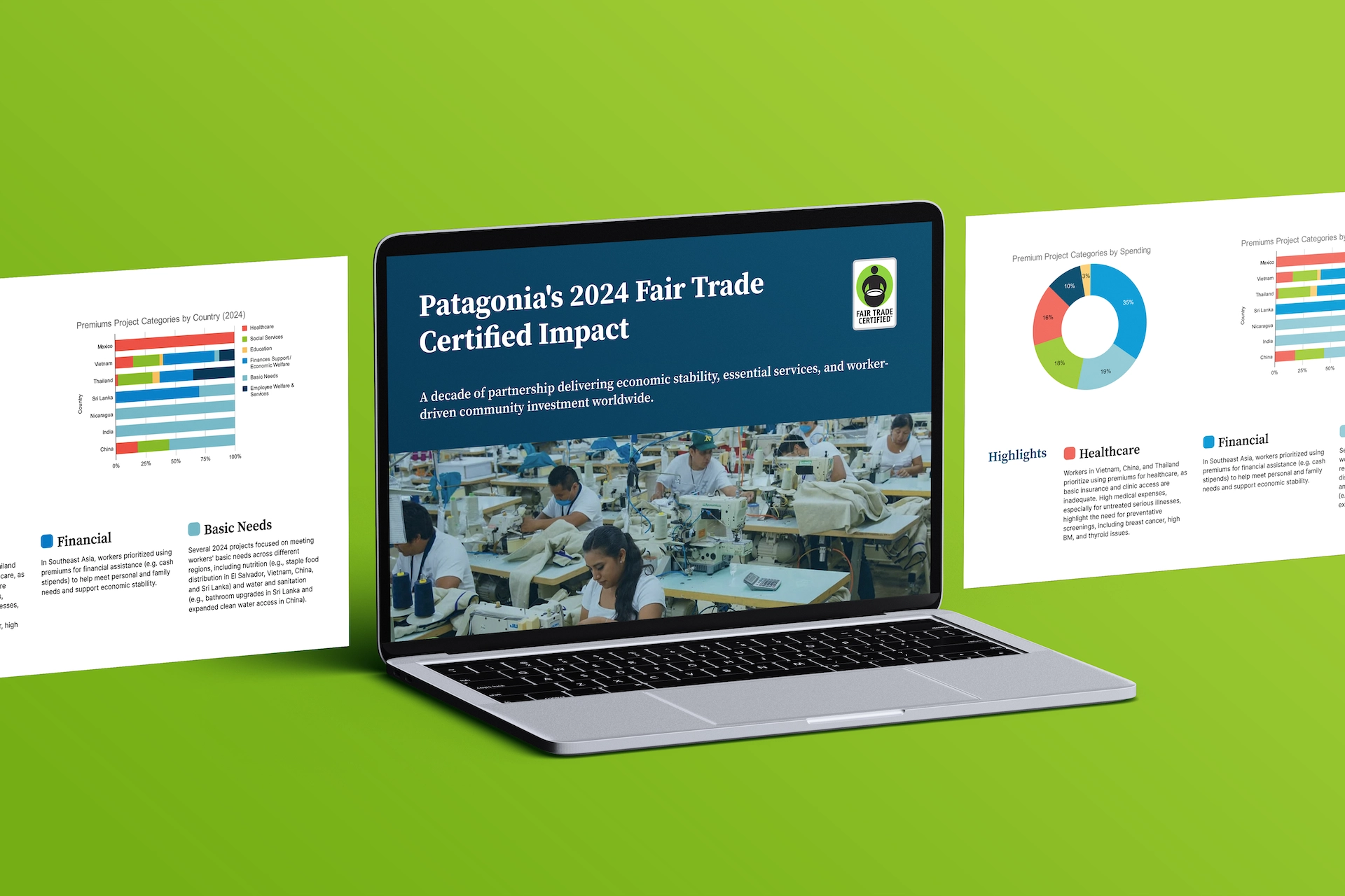 Fair Trade website mockup homepage