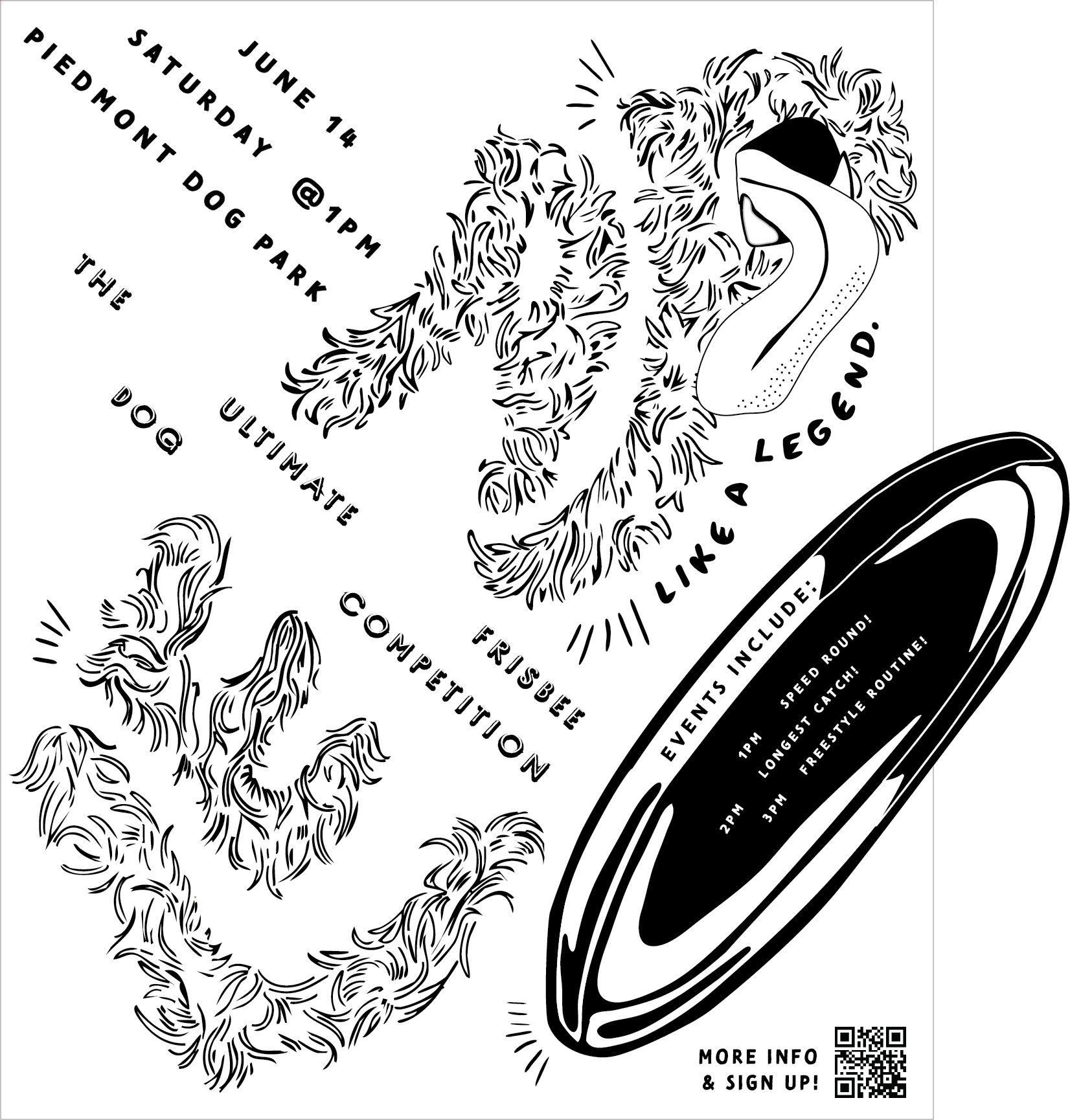 Leap poster draft showing design process