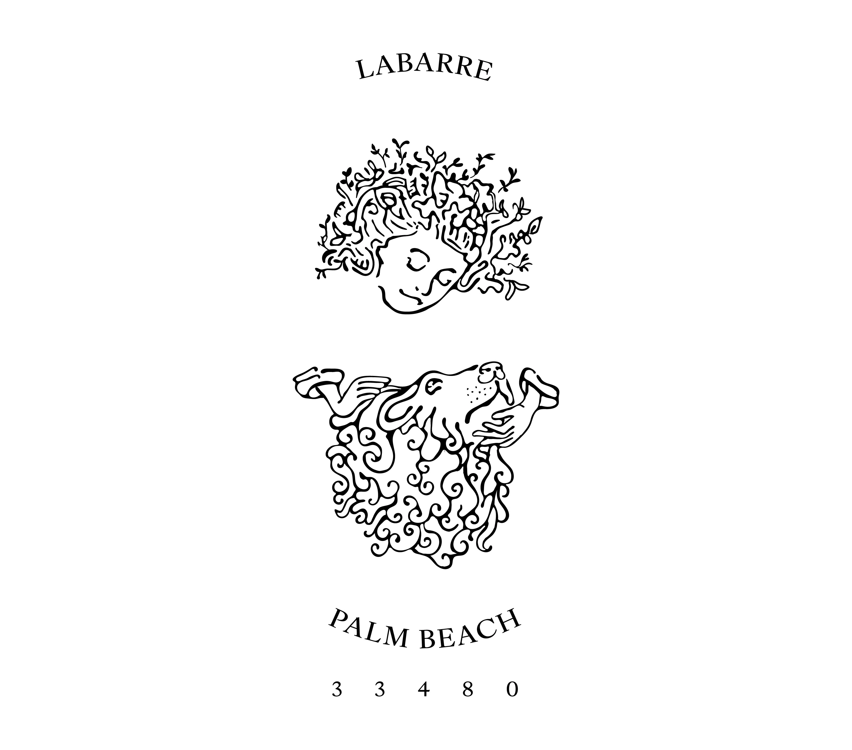 LaBarre black logo design