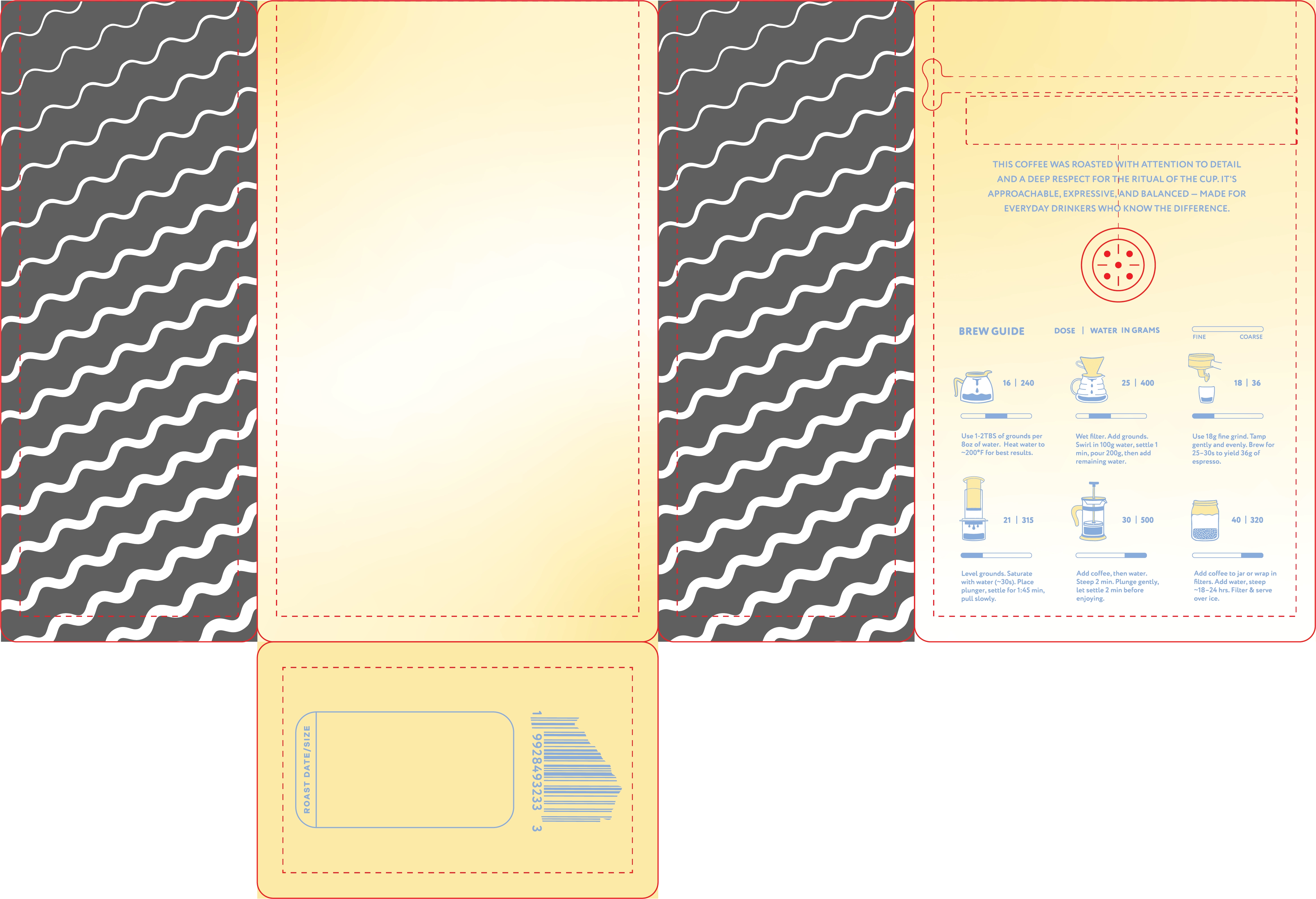 White label bag layout system